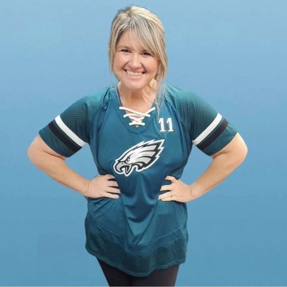 Fanatics Philadelphia Eagles Lace Up "Wentz" Jersey - New - Size XXL